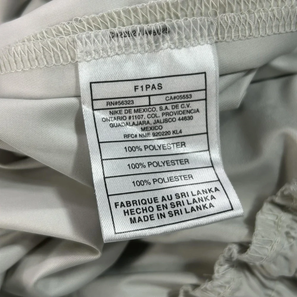 Nike Golf Vest Mens Large Gray Windbreaker V Neck‎ Pullover Elastic Hem Lined